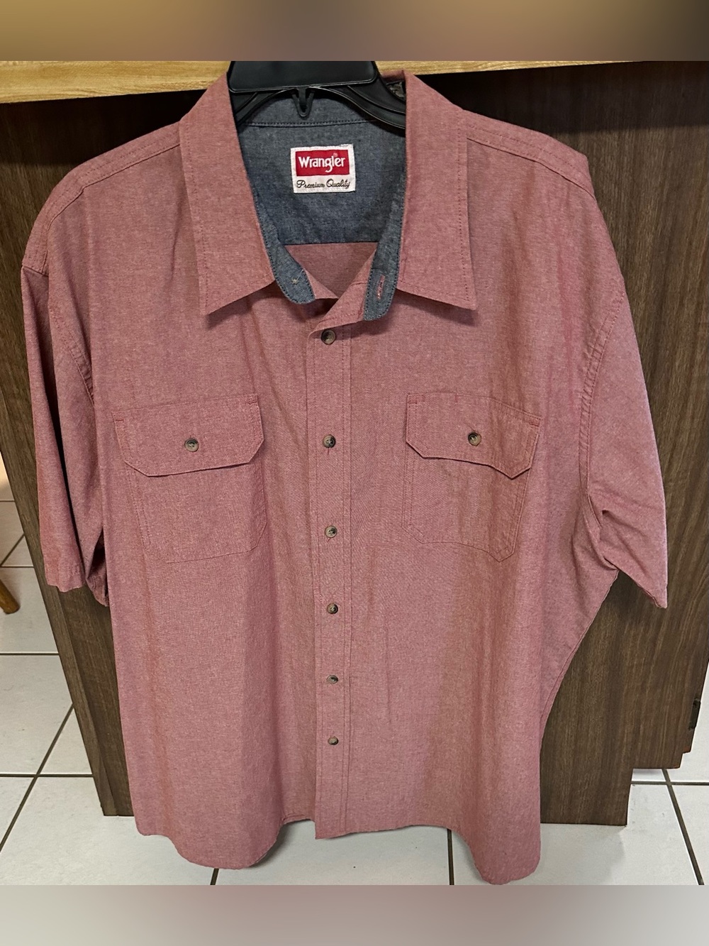 Wrangler Men's Short Sleeve Button Front Shirt